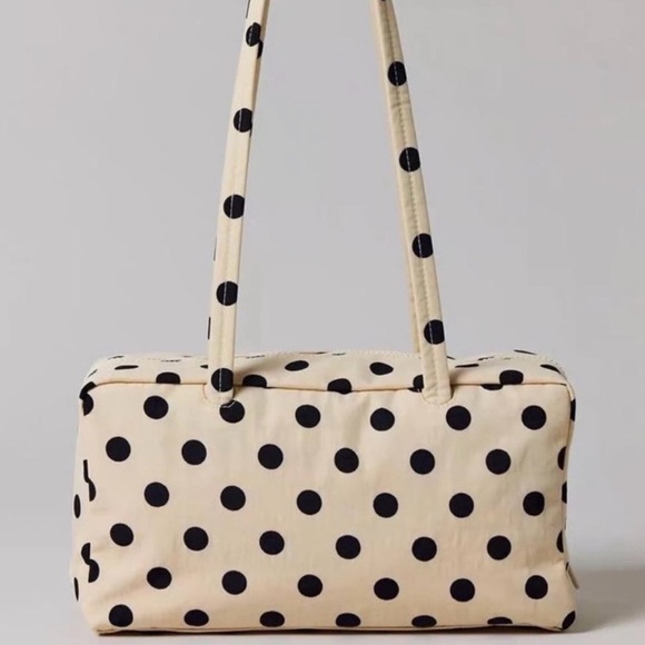 Baggu Bowler Bag- Polka Dot Cream & Black - Picture 6 of 8